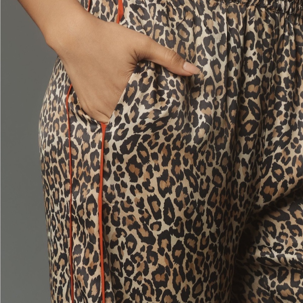 NWT By Anthropologie Leopard Pull-On Pants - Picture 4 of 7